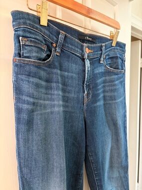 J Brand Medium Blue Straight-Leg Jeans